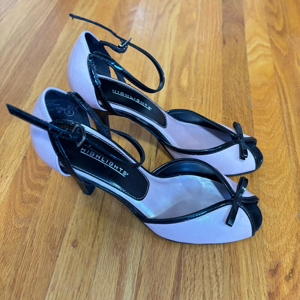 Black and Pink Women's Heels